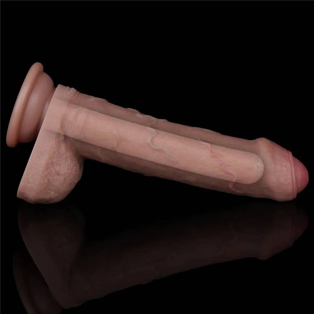 8'' Dual Density Dildo Silicone Cock
