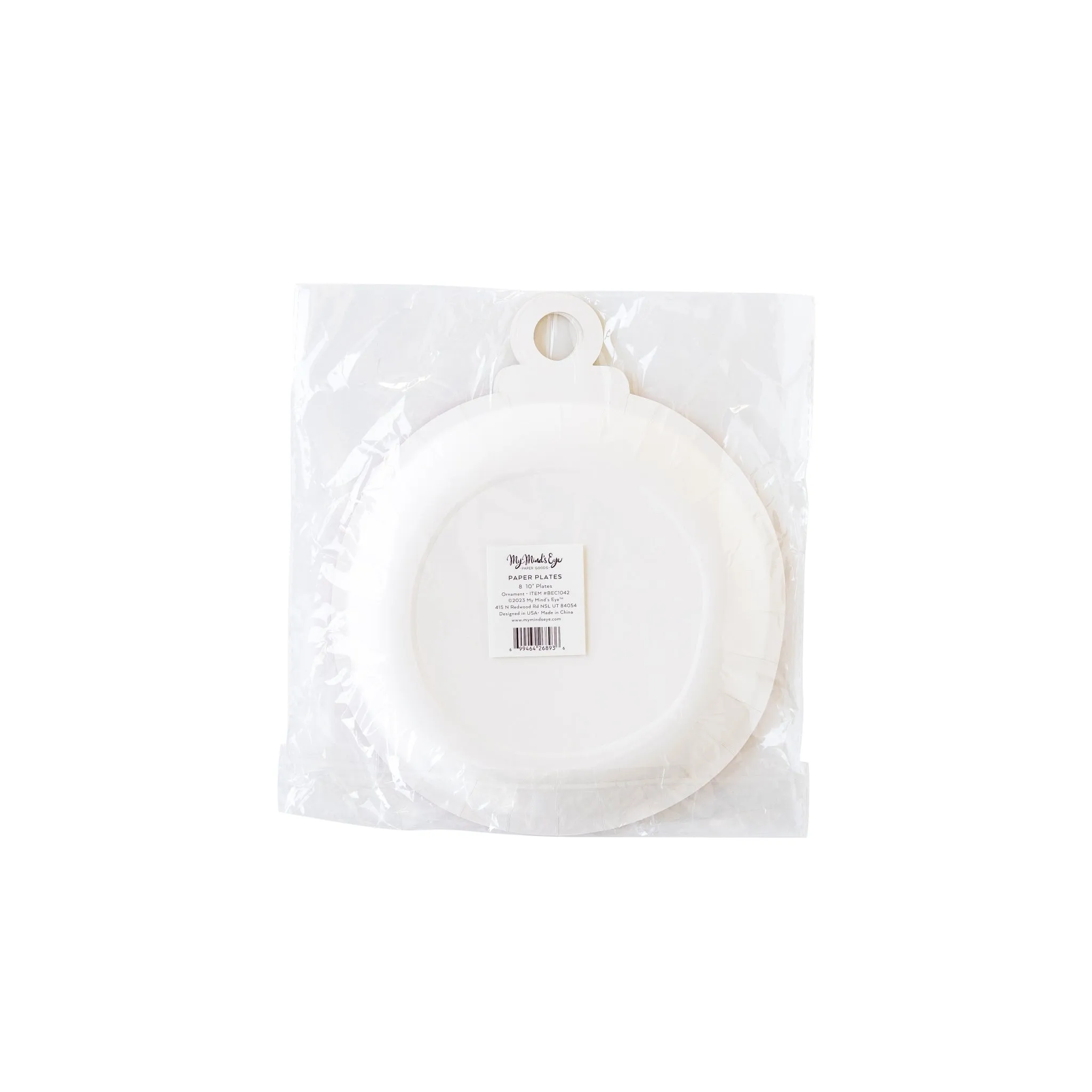 BEC1042 - Believe Ornament Shaped Paper Plate