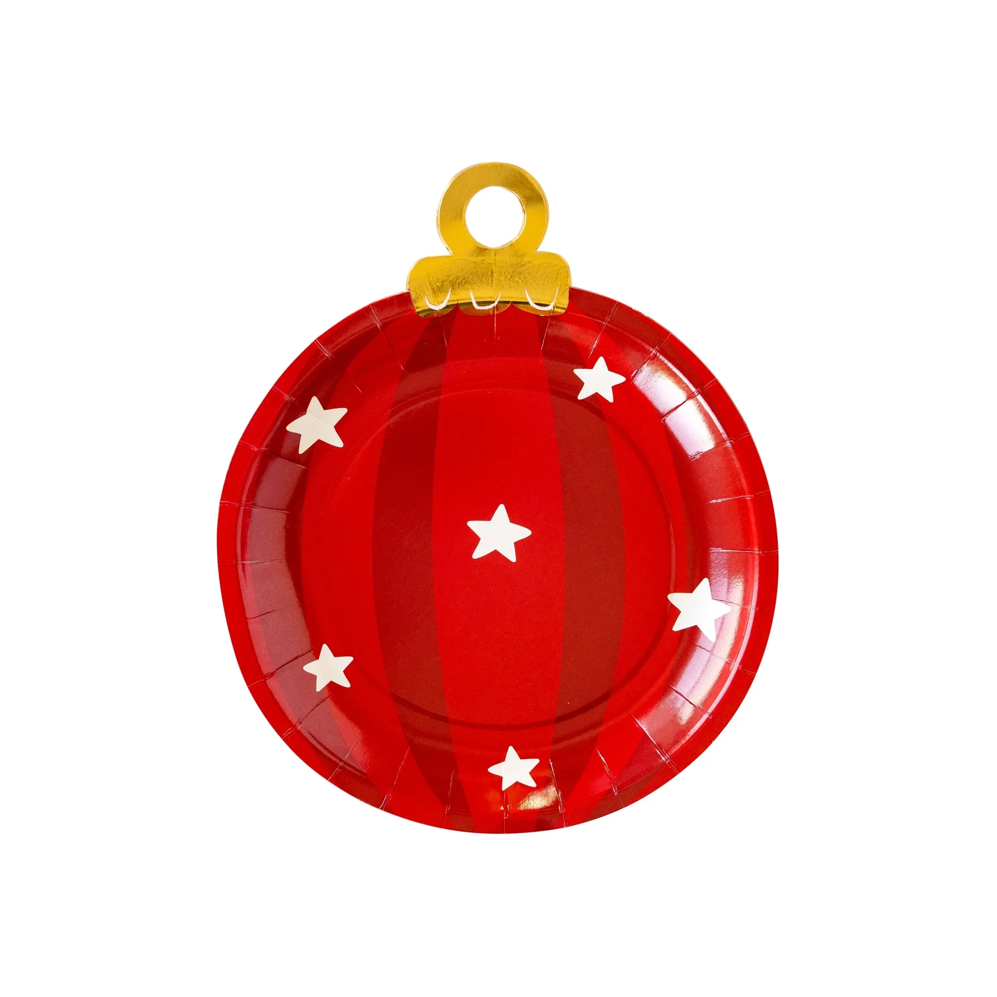BEC1042 - Believe Ornament Shaped Paper Plate