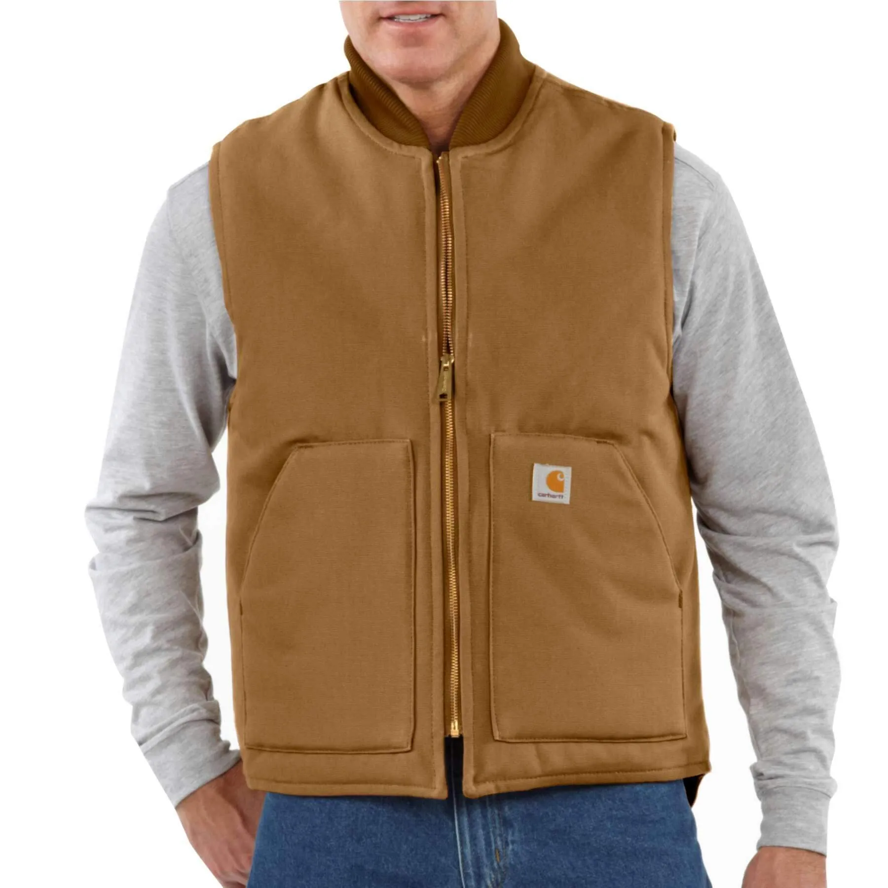 Carhartt V01 Insulated Relaxed Fit Rib Collar Gilet Vest 106676