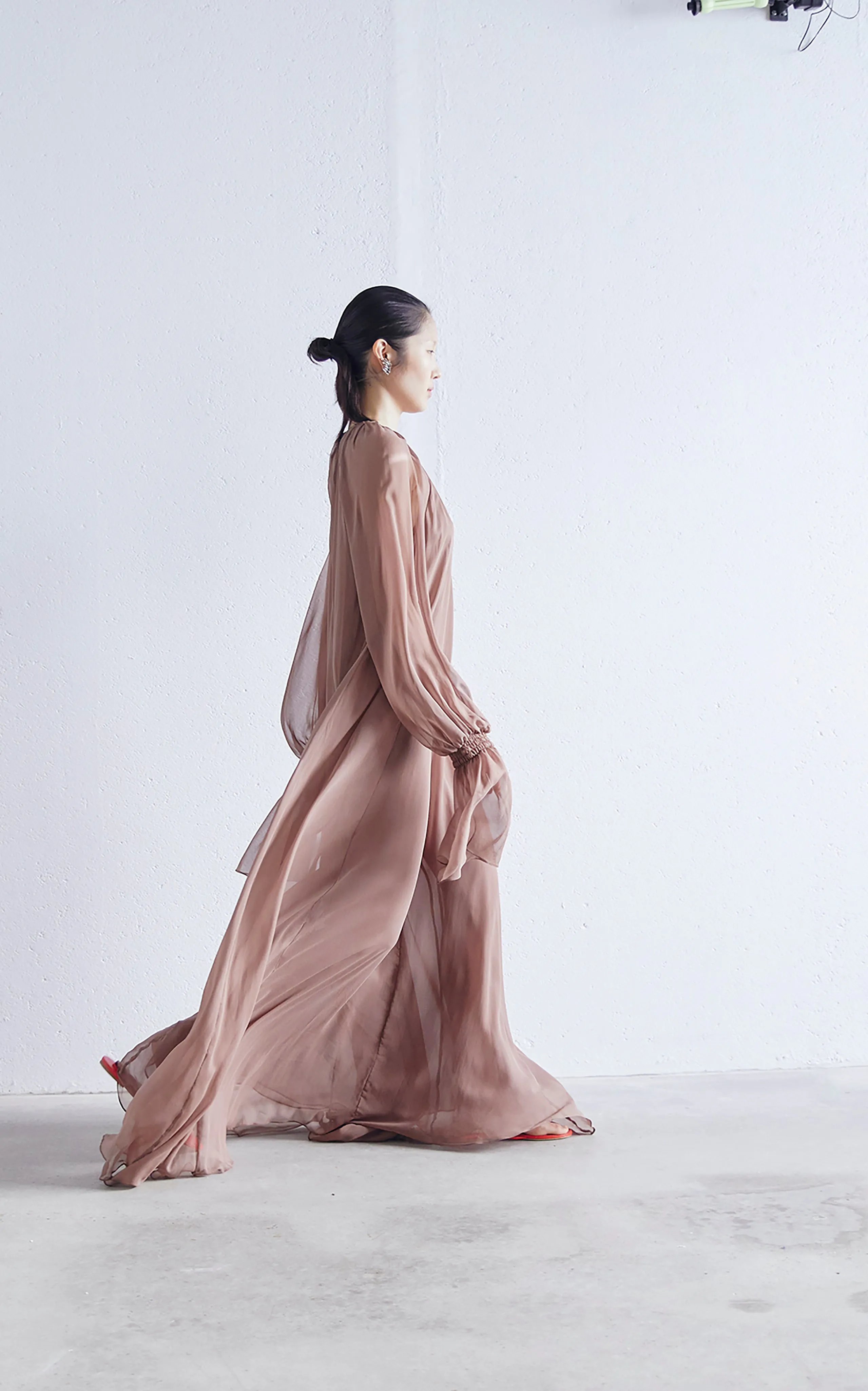 Circe Gathered Maxi Dress | Clay