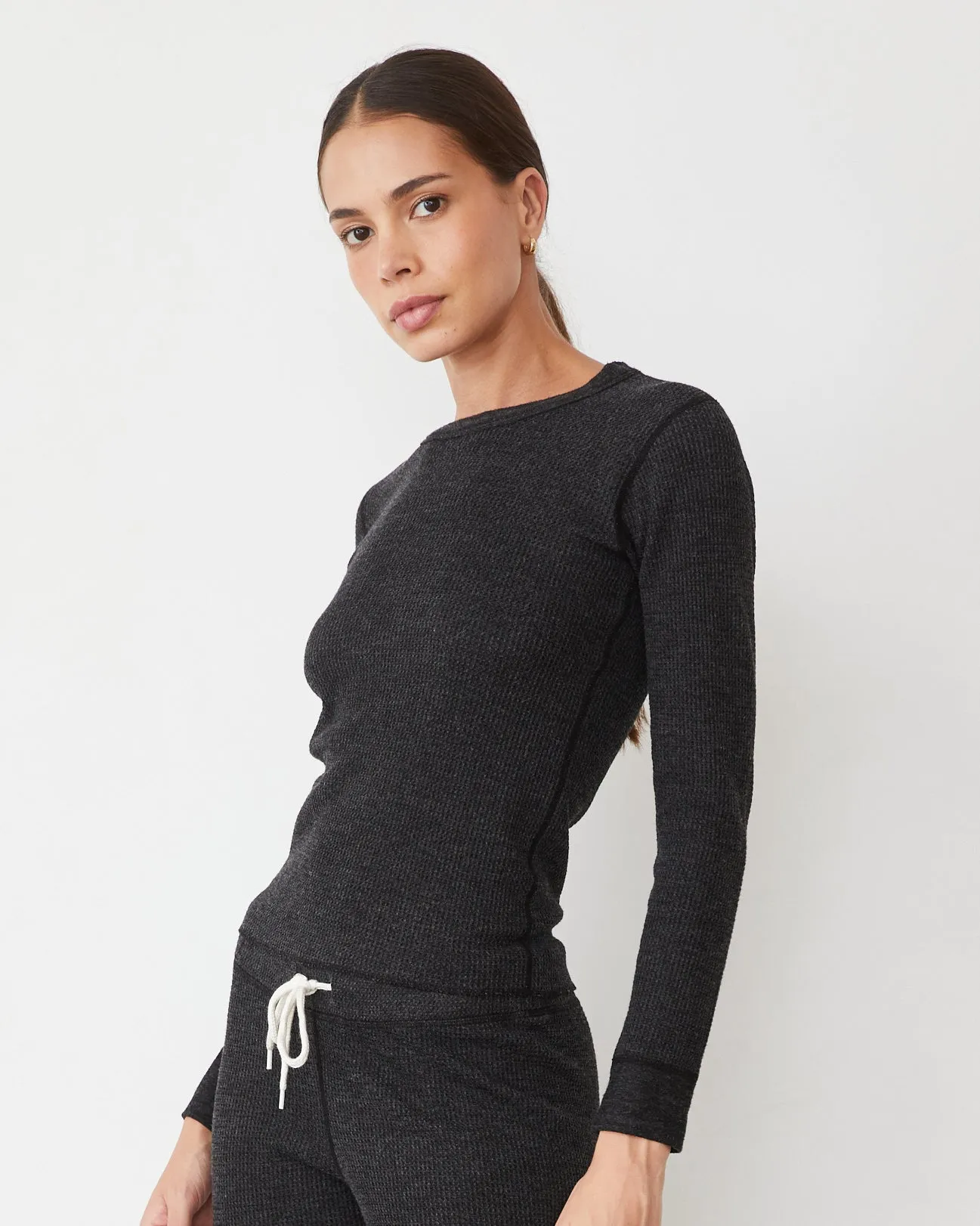 Cozy Heather Thermal Long Sleeve