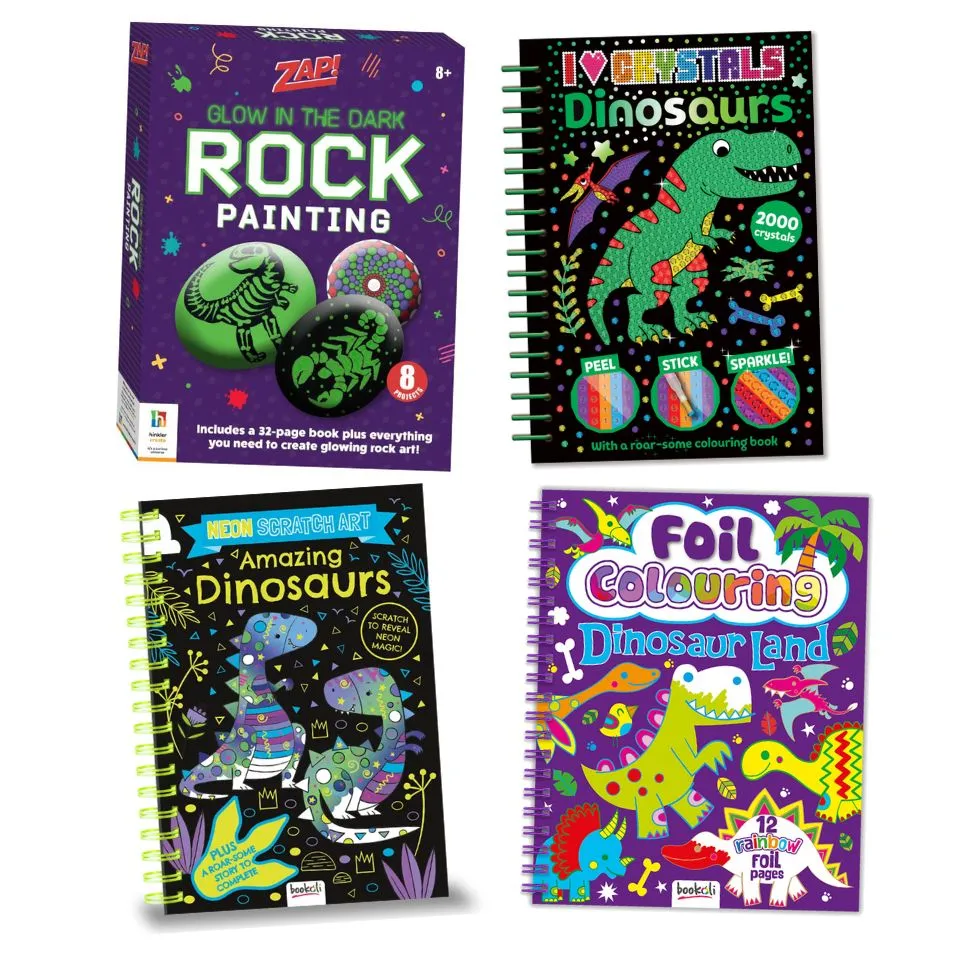Dino Pals Colouring Books and Activities Bundle