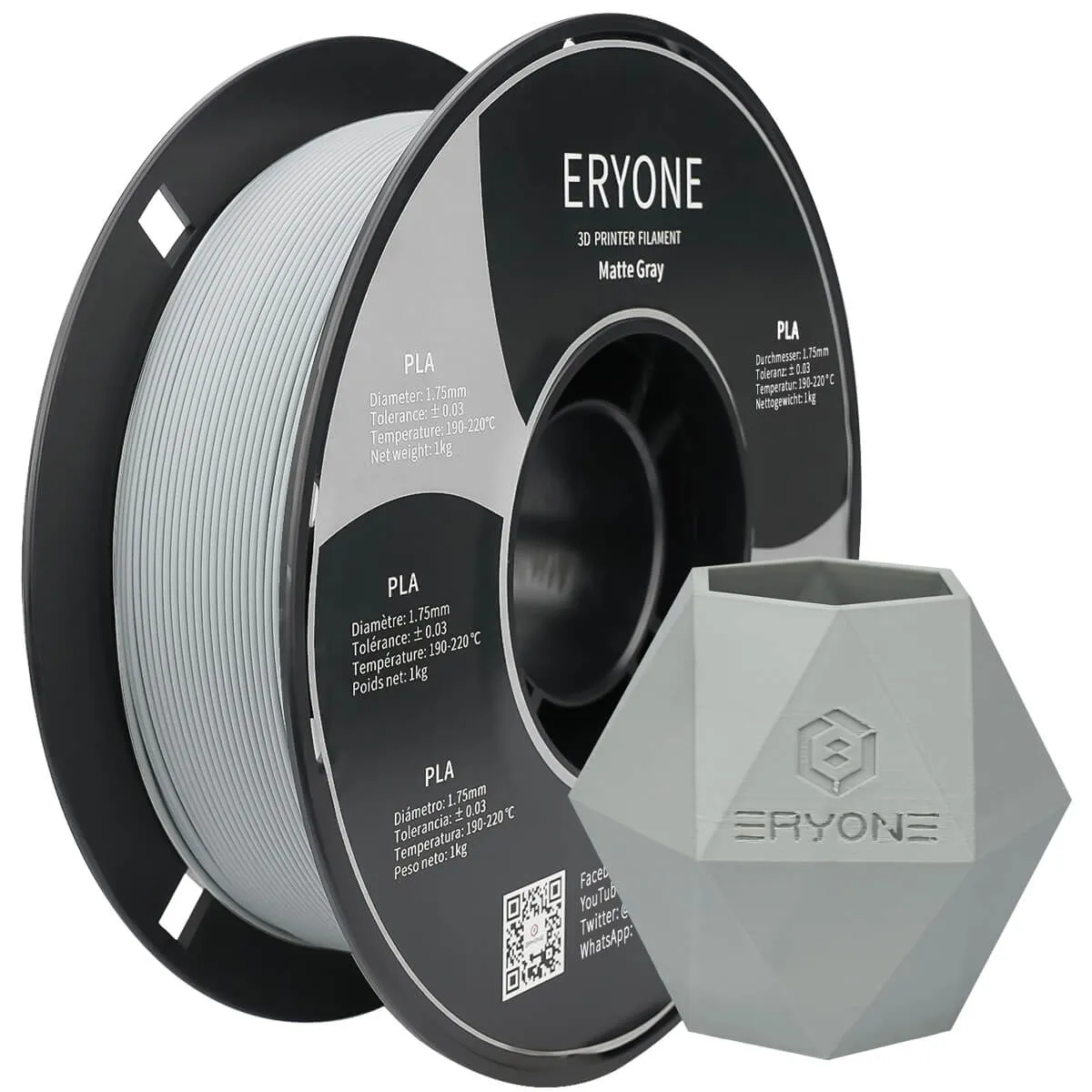 (EU only)Pre-sale- ERYONE All Series PLA 3D Filament 1kg  FREE SHIPPING(MOQ:20 rolls,can mix color)