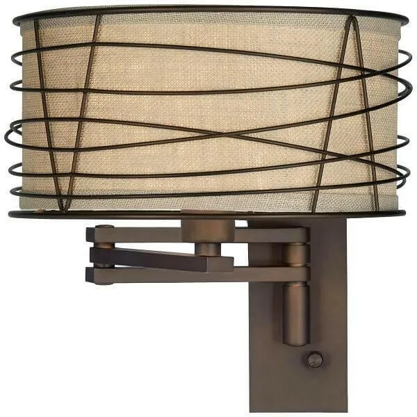 Franklin - Rustic Farmhouse Swing Arm Wall Lamp