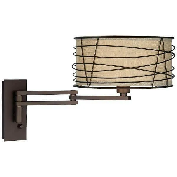 Franklin - Rustic Farmhouse Swing Arm Wall Lamp