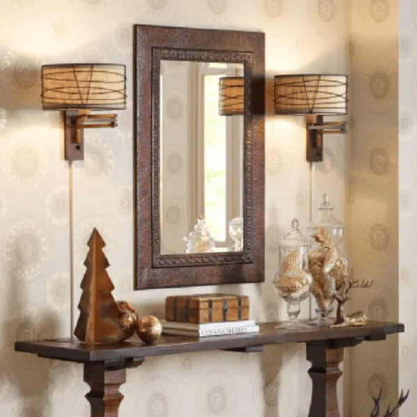Franklin - Rustic Farmhouse Swing Arm Wall Lamp