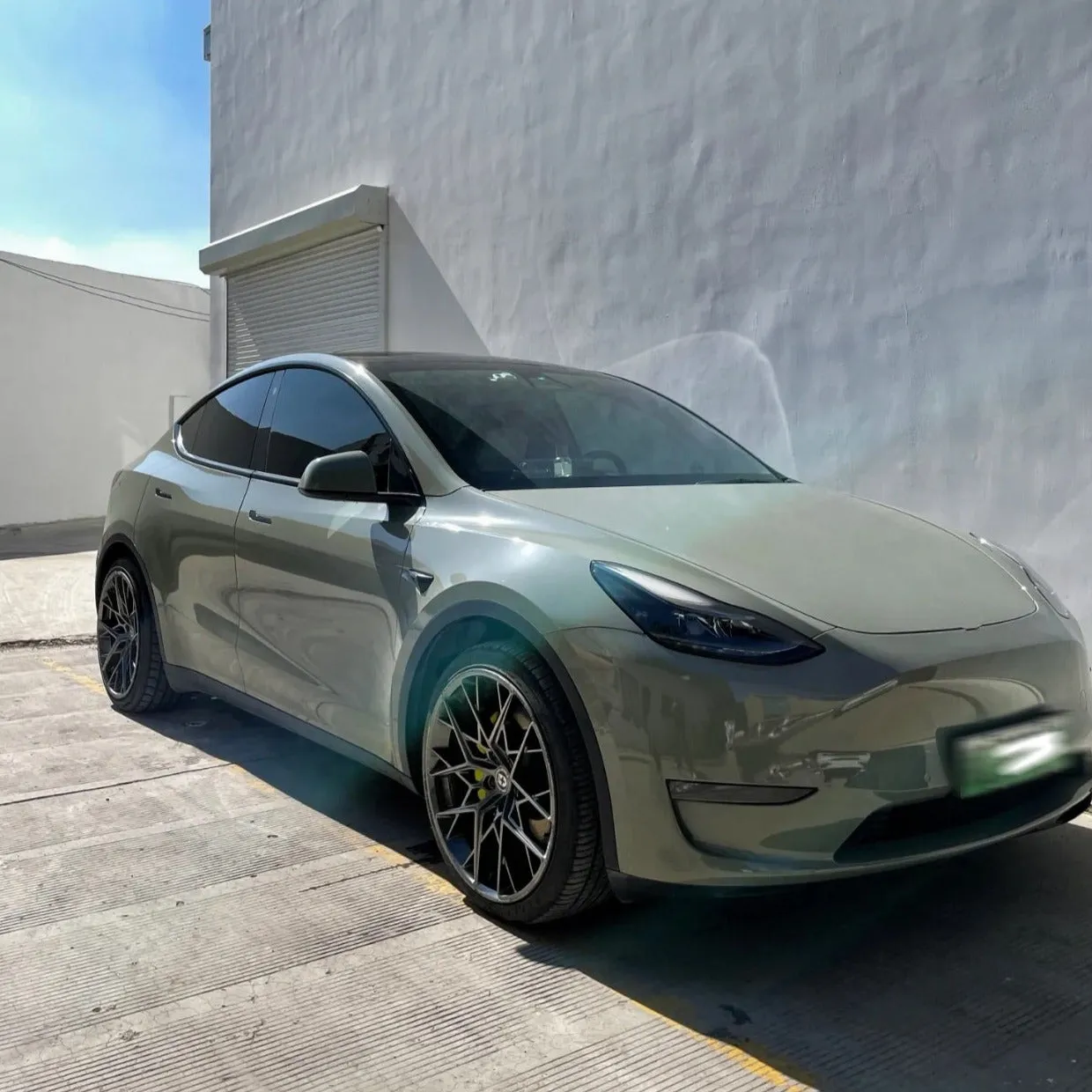 Gloss Khaki Green Vinyl Wrap