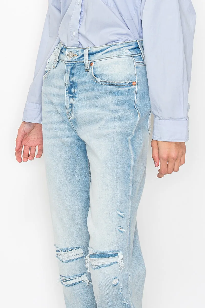 High Rise Straight Jeans