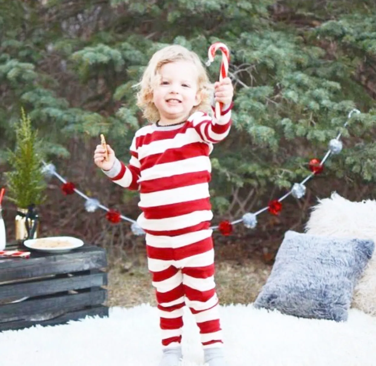 Holiday Stripe PJ's