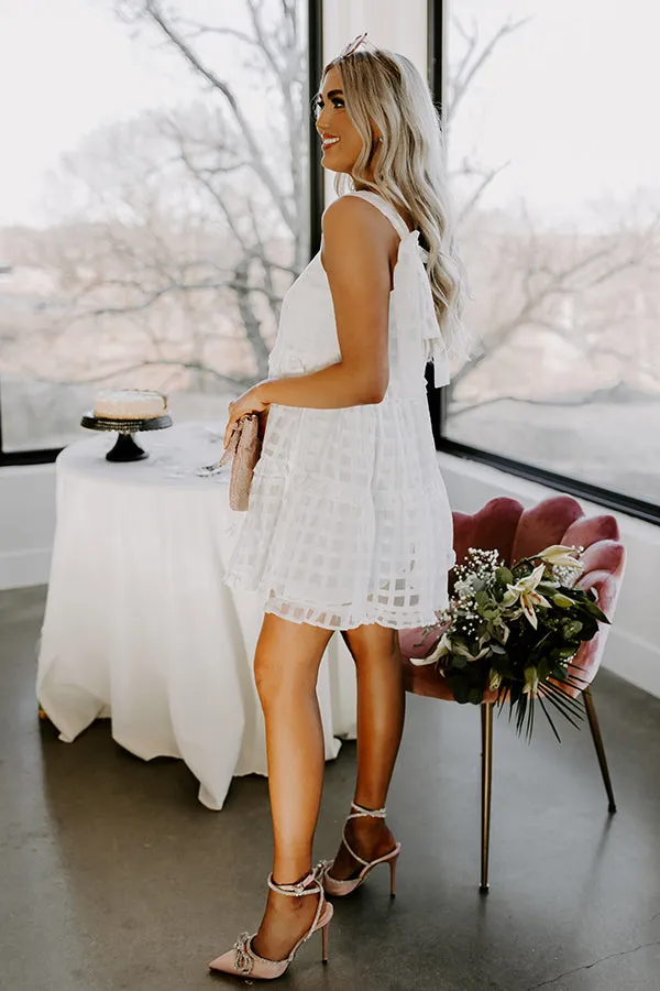 Lovely Line Up Mini Dress