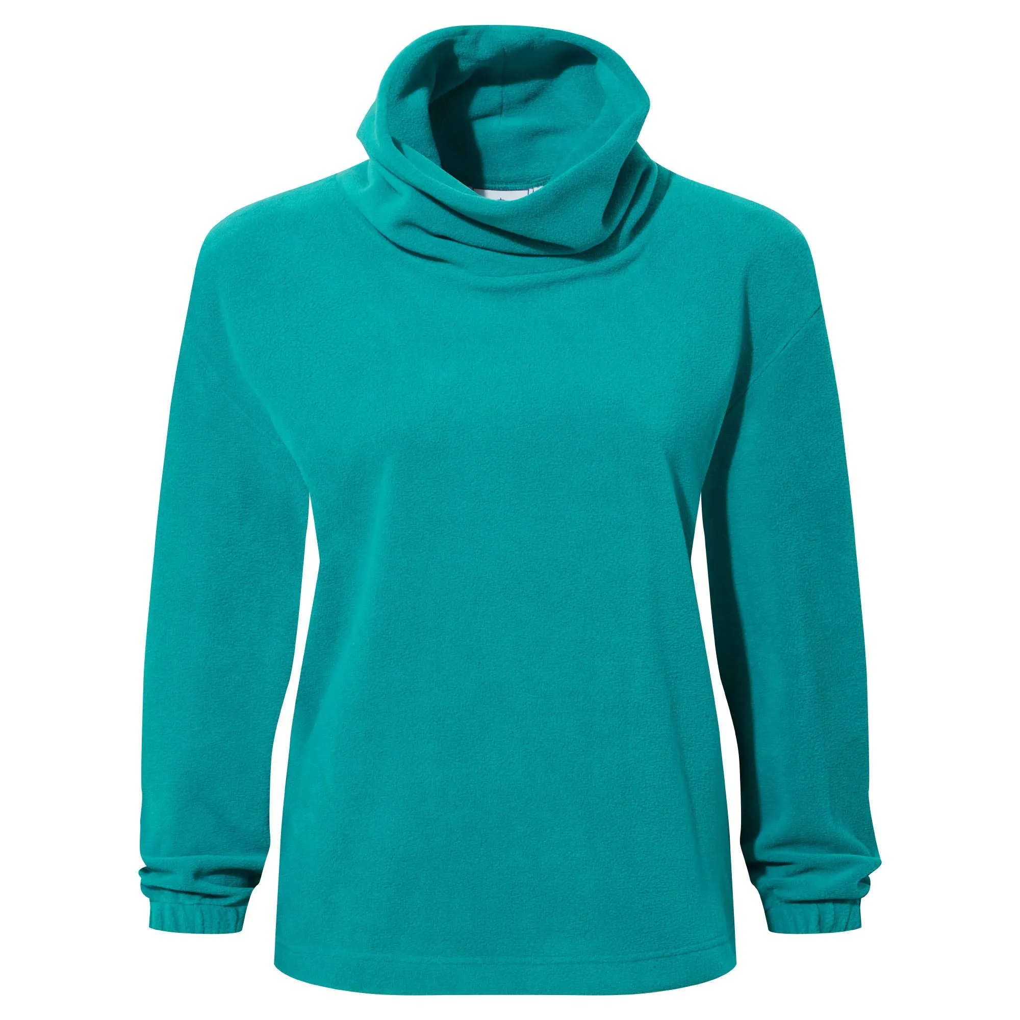 Mauly Womens Funnel Neck Fleece - Teal
