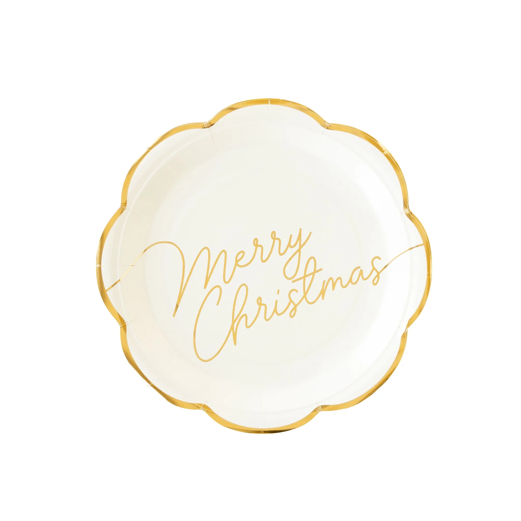 MEM1043 - Christmas Memories Merry Christmas Script Paper Plate