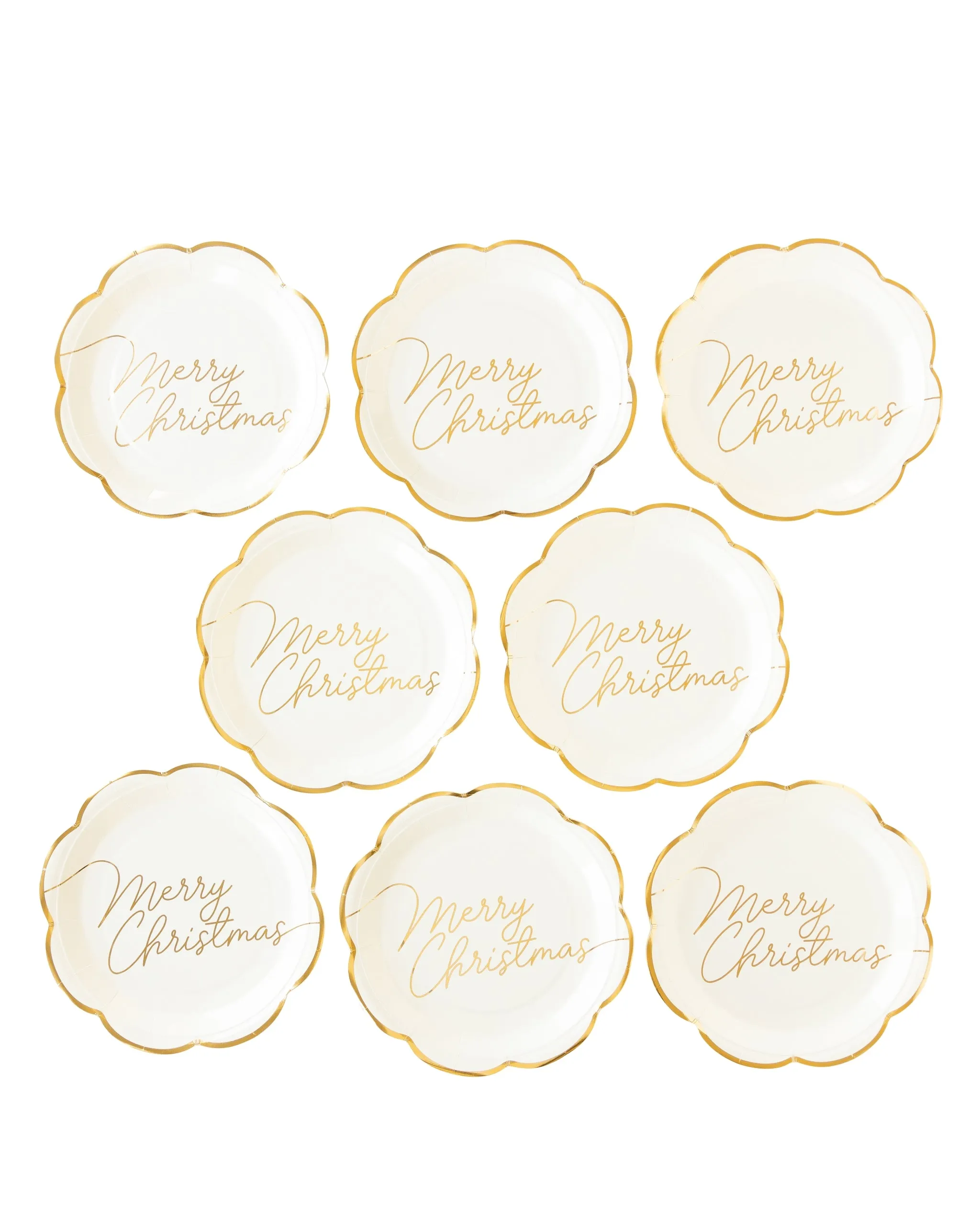 MEM1043 - Christmas Memories Merry Christmas Script Paper Plate