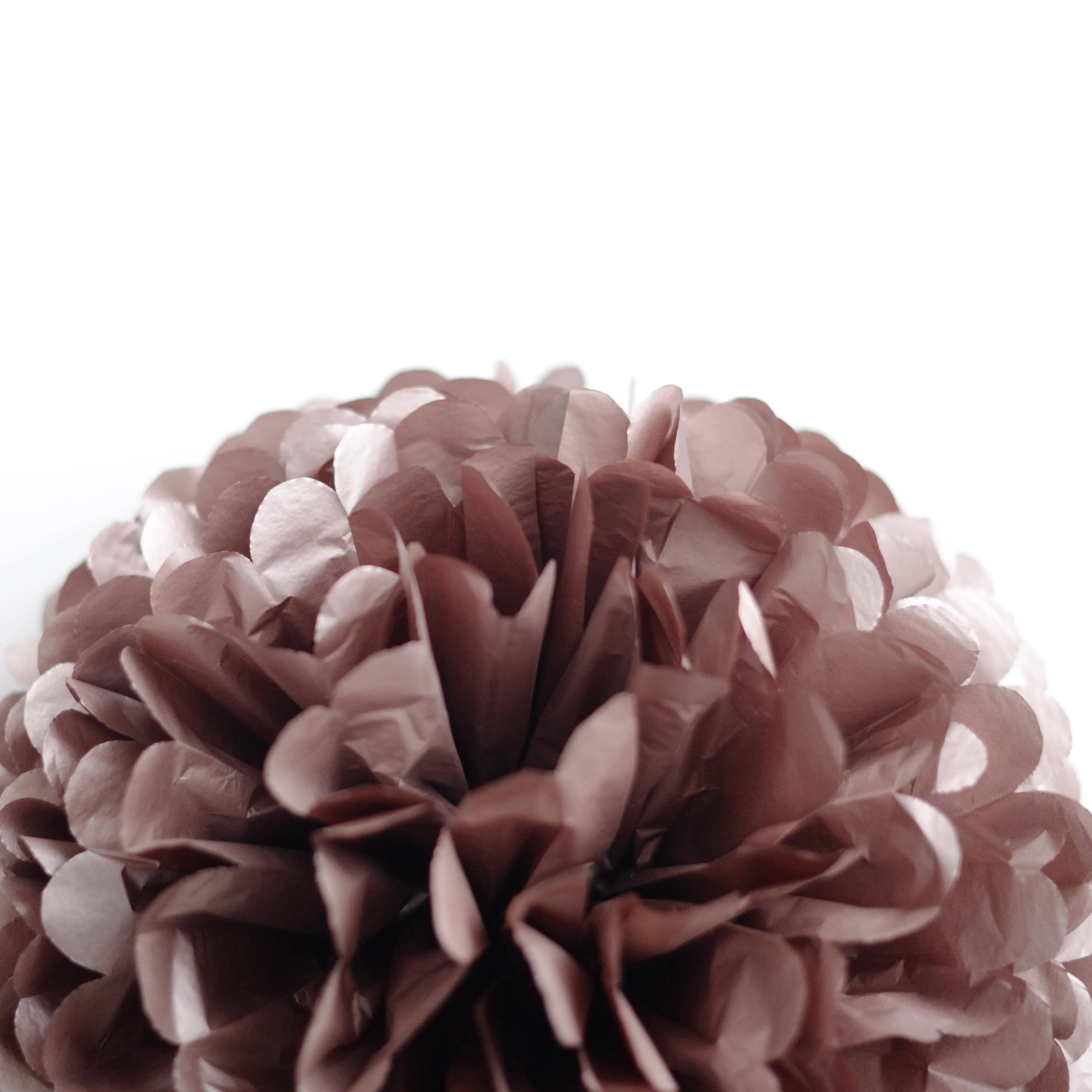 Metallic gold rose paper pom pom
