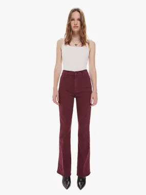 Mother - High Waisted Weekender Skimp in Burgundy