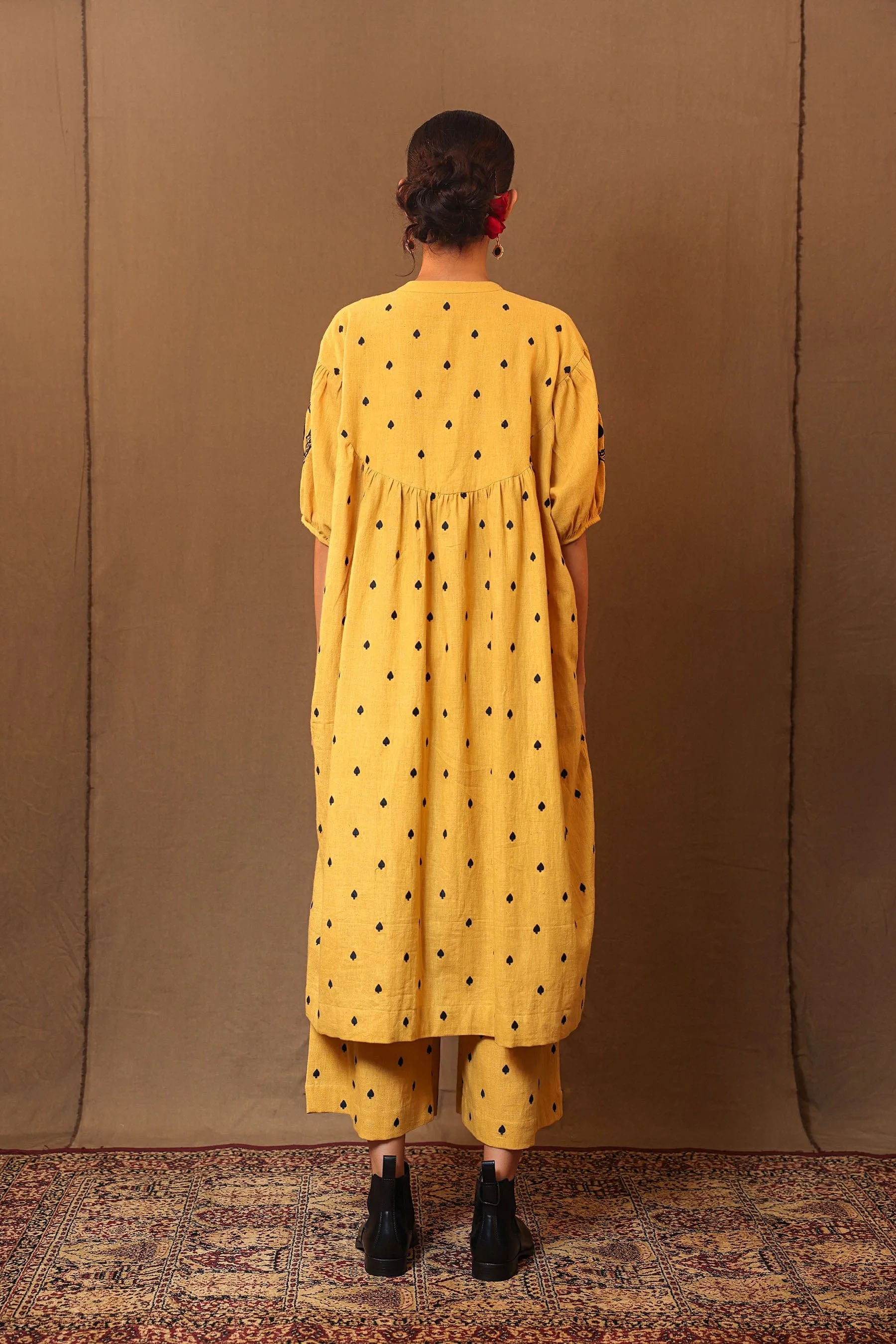 Mustard Spade EMB Acra Tunic