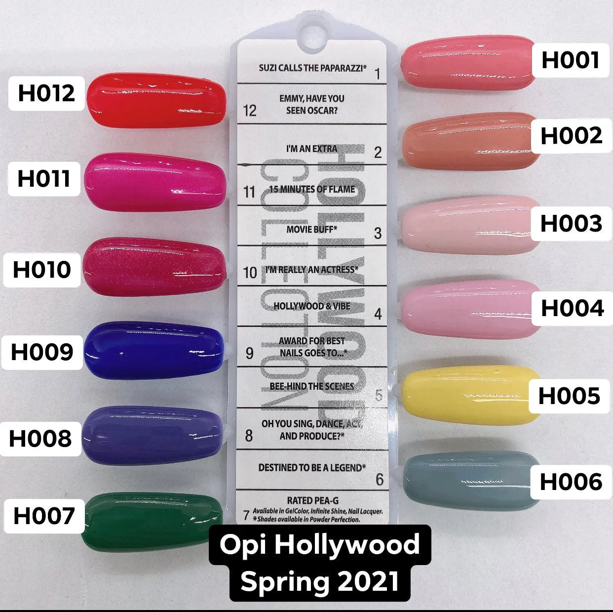 OPI Infinite - Hollywood Collection 12 Colors