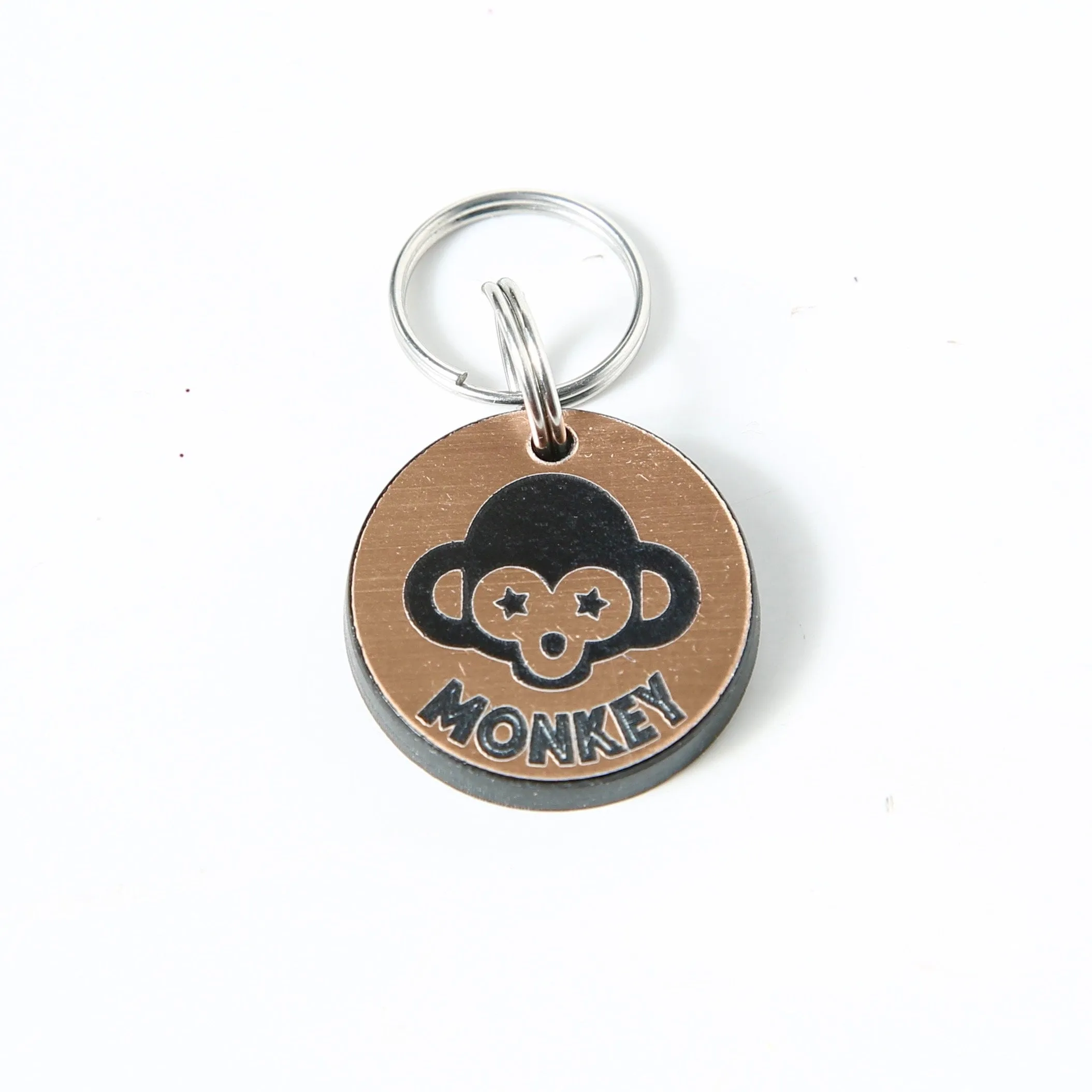 Personalized Monkey Pet Tag - Monkey Dog Tag - Simba Cat Tag - Monkey Pet Tag