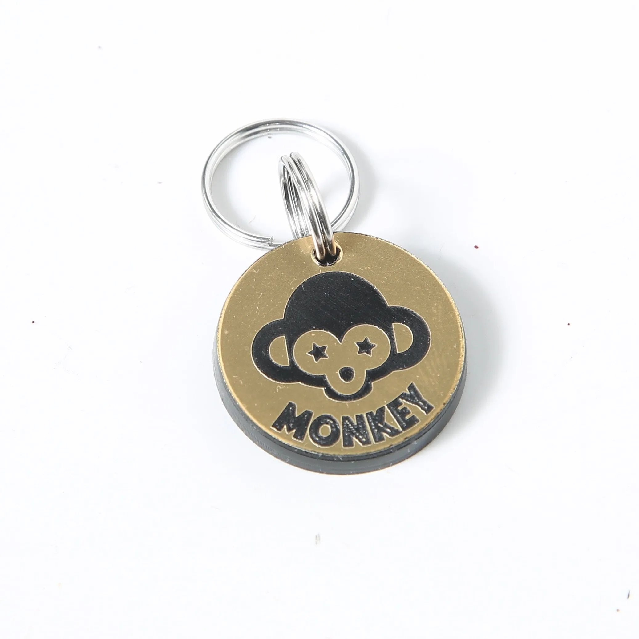 Personalized Monkey Pet Tag - Monkey Dog Tag - Simba Cat Tag - Monkey Pet Tag