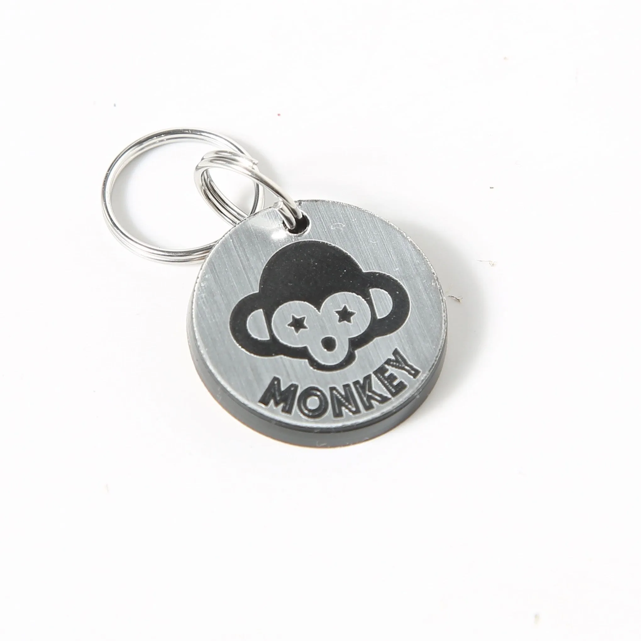 Personalized Monkey Pet Tag - Monkey Dog Tag - Simba Cat Tag - Monkey Pet Tag
