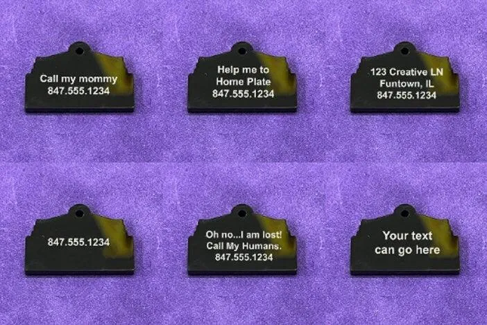 Personalized Wrigley Field Pet Tag - Personalized Wrigley Pet Tag
