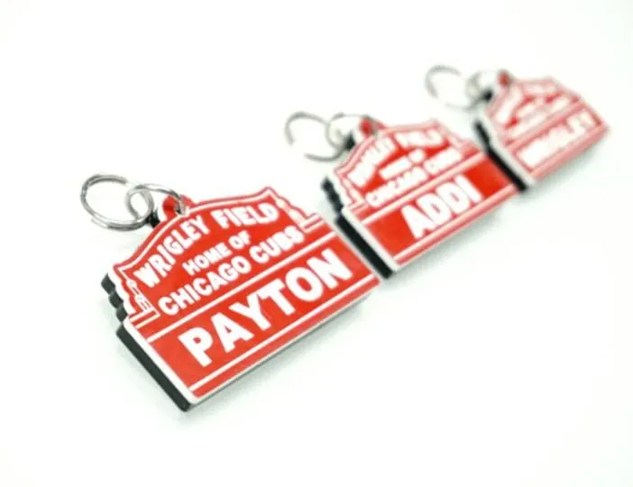 Personalized Wrigley Field Pet Tag - Personalized Wrigley Pet Tag