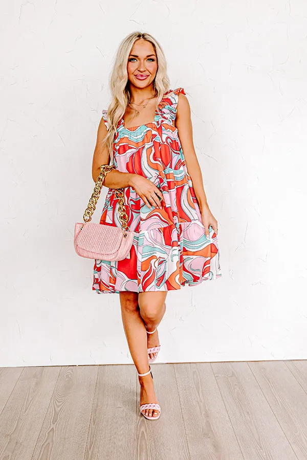 Popular Retreat Mini Dress in Scarlet
