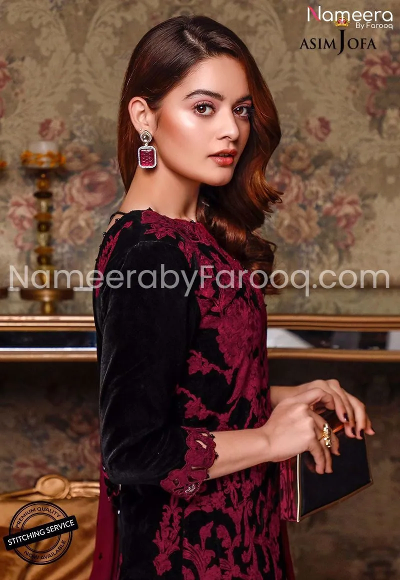 Purple Pakistani Wedding Party Dress #PN107