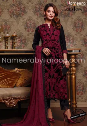 Purple Pakistani Wedding Party Dress #PN107