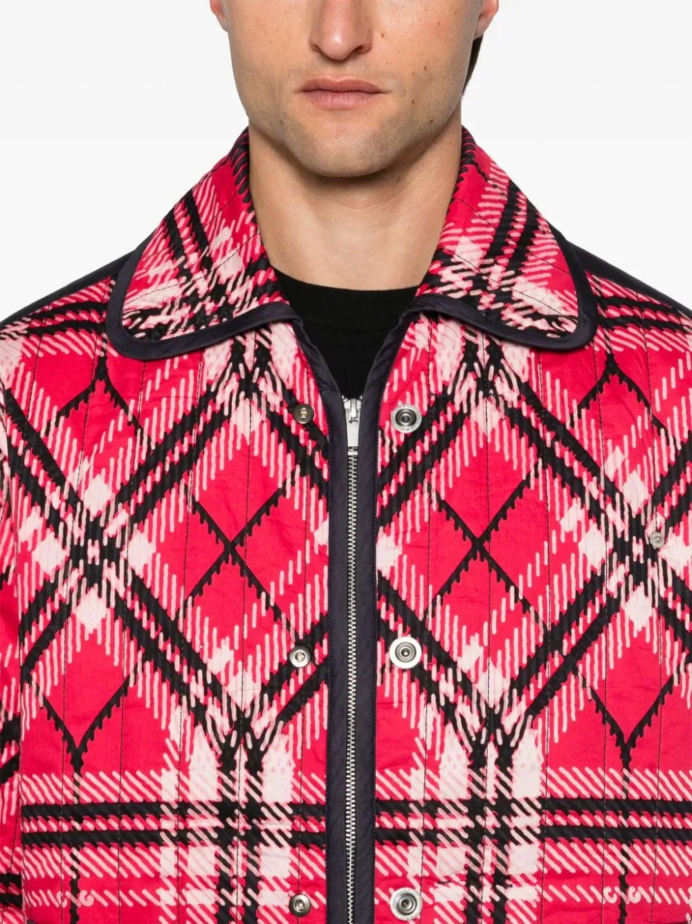 Quilted Plaid Fade Jacket