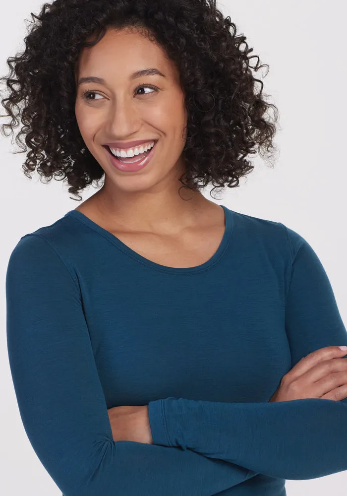 Remi Long Sleeve T-Shirt - Real Teal