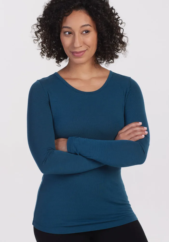 Remi Long Sleeve T-Shirt - Real Teal