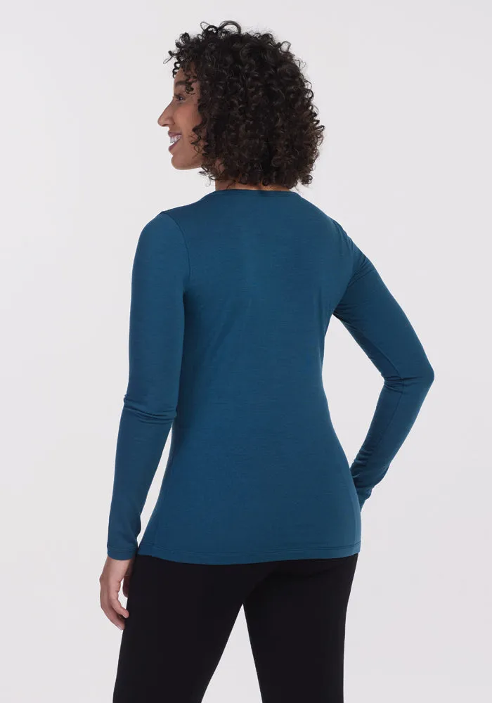 Remi Long Sleeve T-Shirt - Real Teal