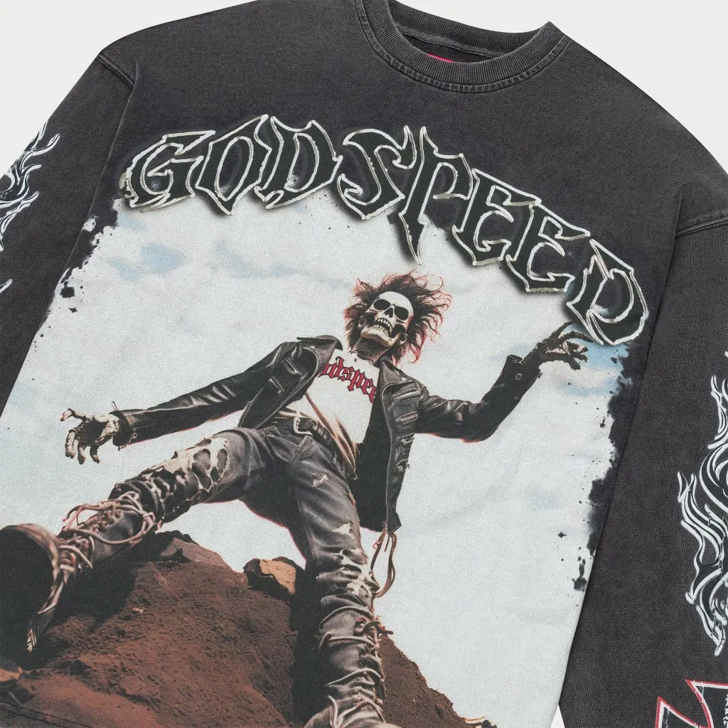 Rocker LS T-Shirt (Grey Wash)
