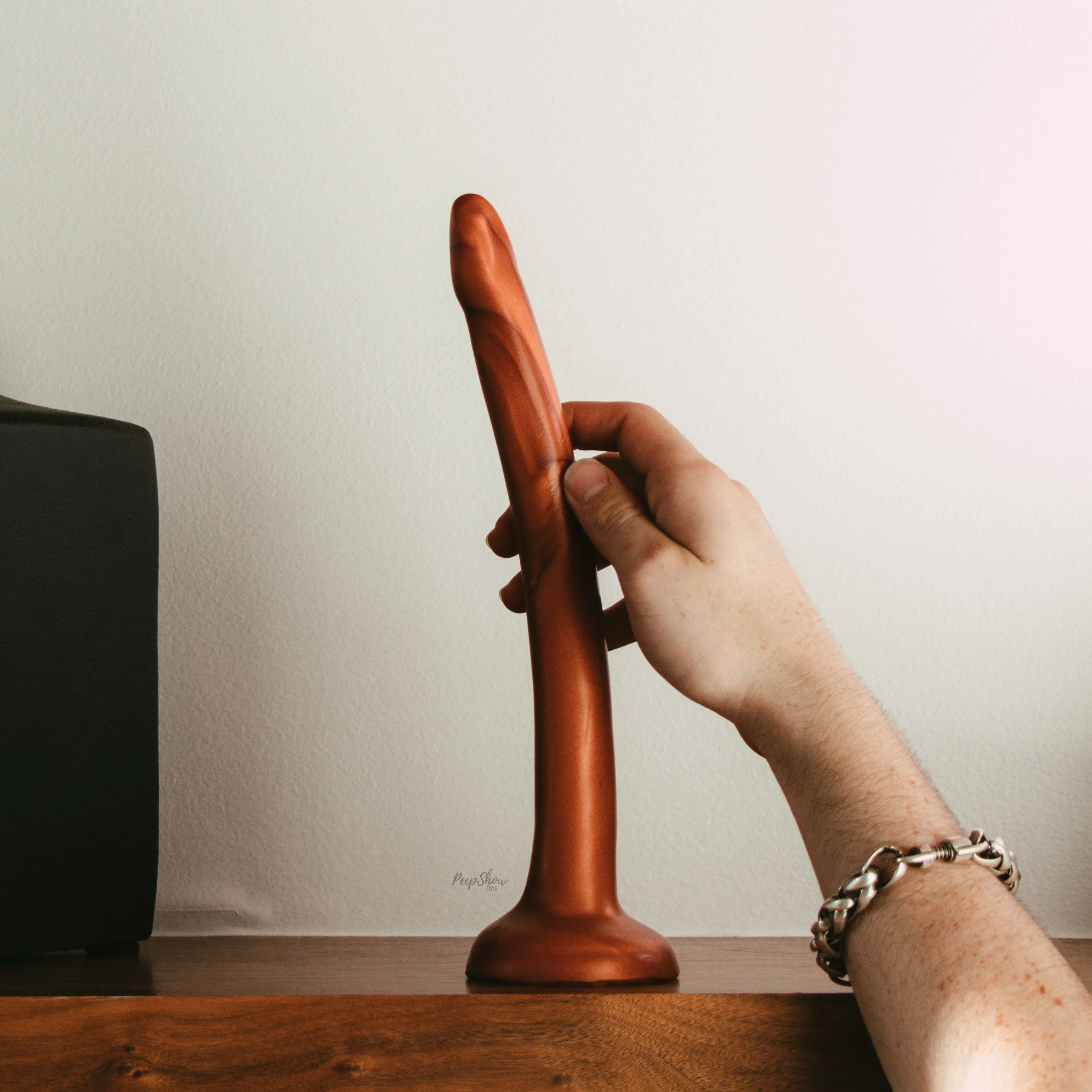 SquarePegToys® The Slim SuperSoft Silicone Deepthroat Dildo / Depth Probe