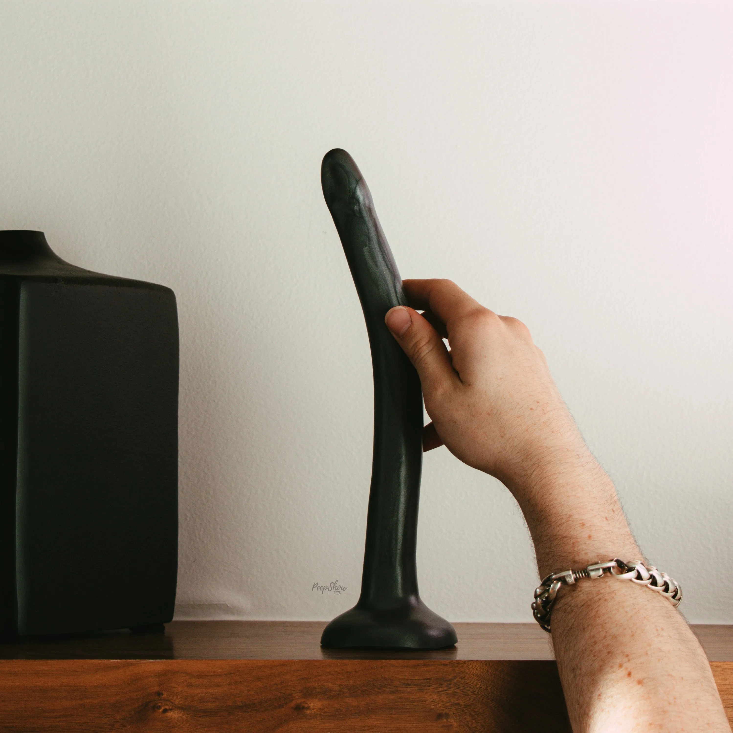 SquarePegToys® The Slim SuperSoft Silicone Deepthroat Dildo / Depth Probe