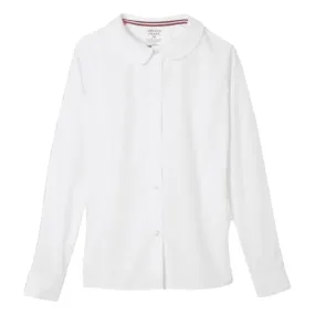 St. Mary's Catholic School - Girl's Plus Size Long Sleeve Peter Pan Blouse - No Logo