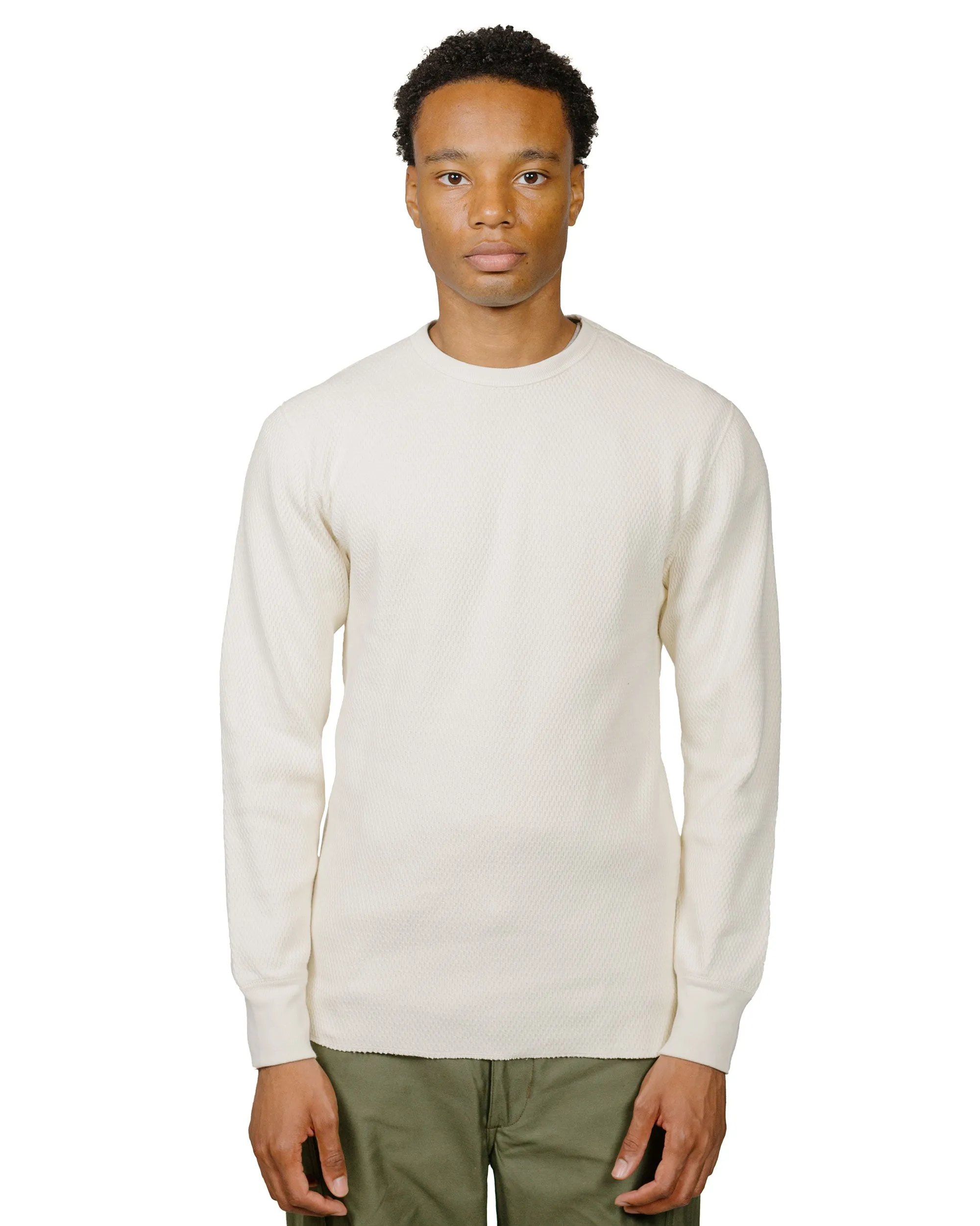 The Real McCoy's MC22109 U.S. Army Military Thermal Shirt Milk