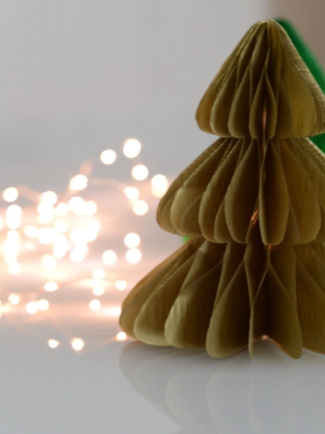 Tissue paper Christmas tree set | Paper honeycomb set | Christmas decorations | Holiday decor