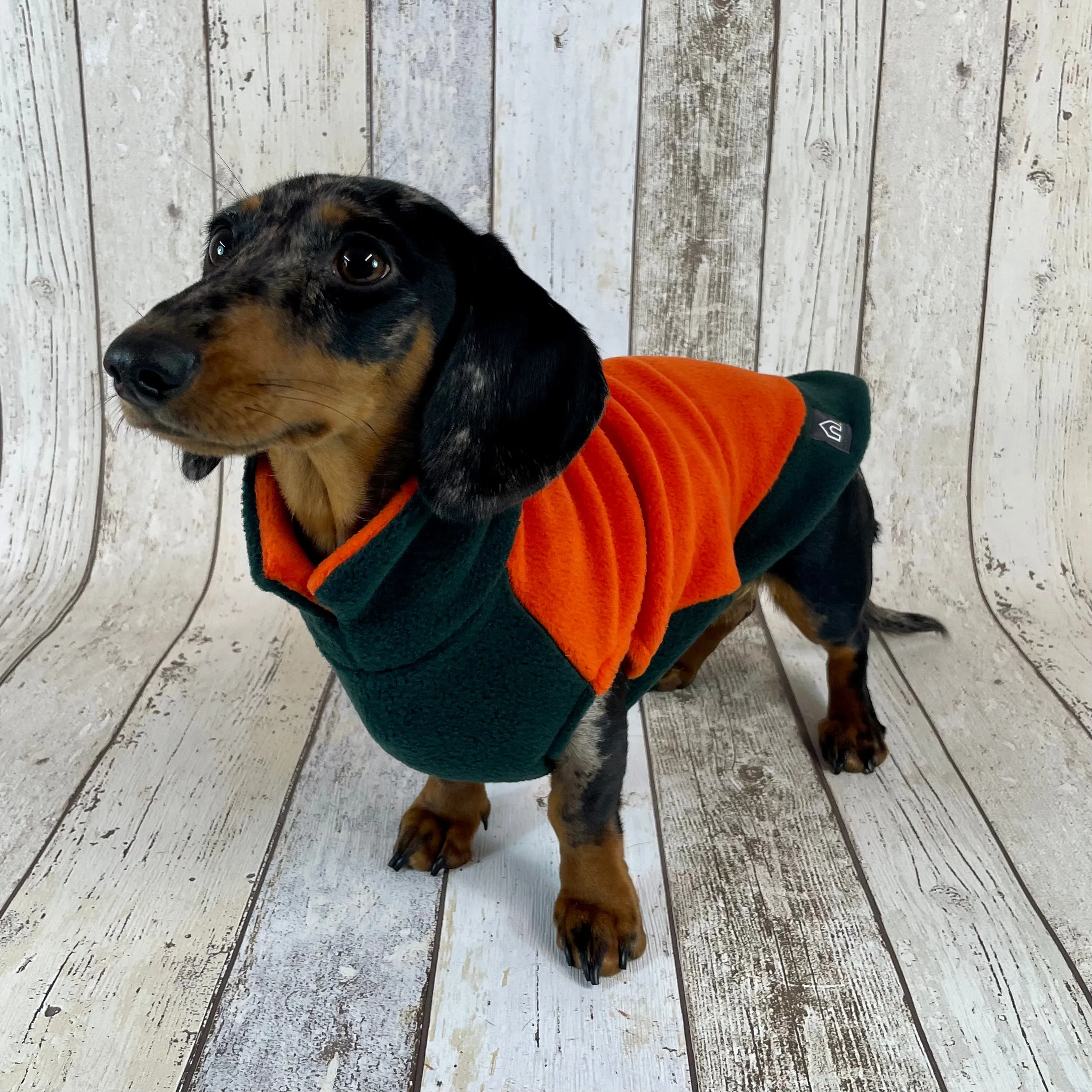 Two-Tone Dachshund Fleece Jumper