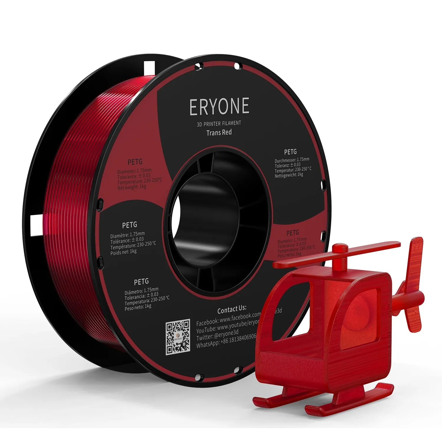 (UK only)Pre-sale- ERYONE All Series PLA 3D Filament 1kg  FREE SHIPPING(MOQ:20 rolls,can mix color)