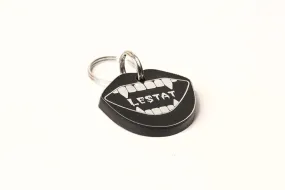 Vampire Pet Tag - Personalized Pet Tag - Dracula Cat ID Tag - Dracula Pet ID - Dog ID Tag - Fangs Pet Tag - Spooky Pet Tag