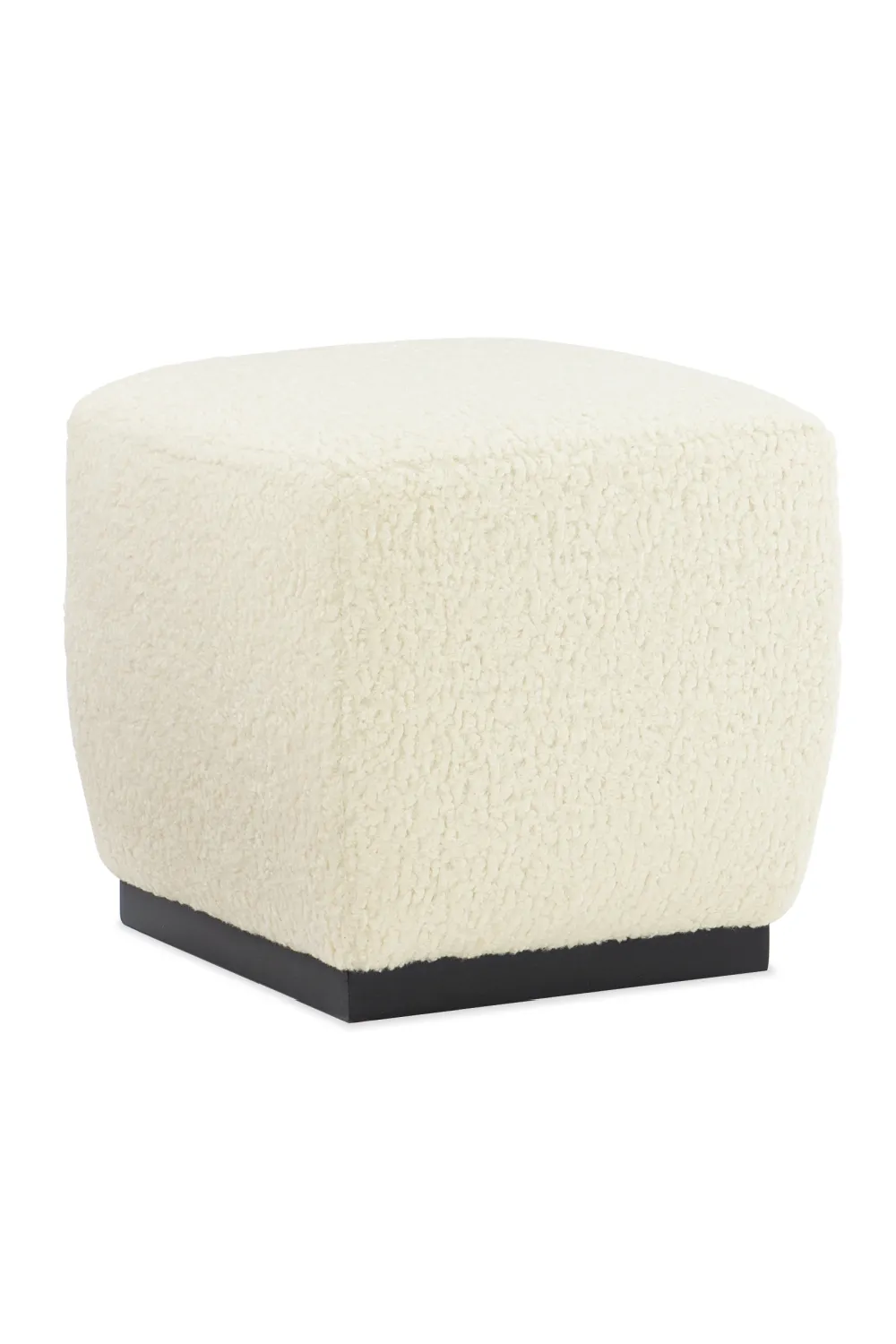 White Square Ottoman | Caracole Marshmallow