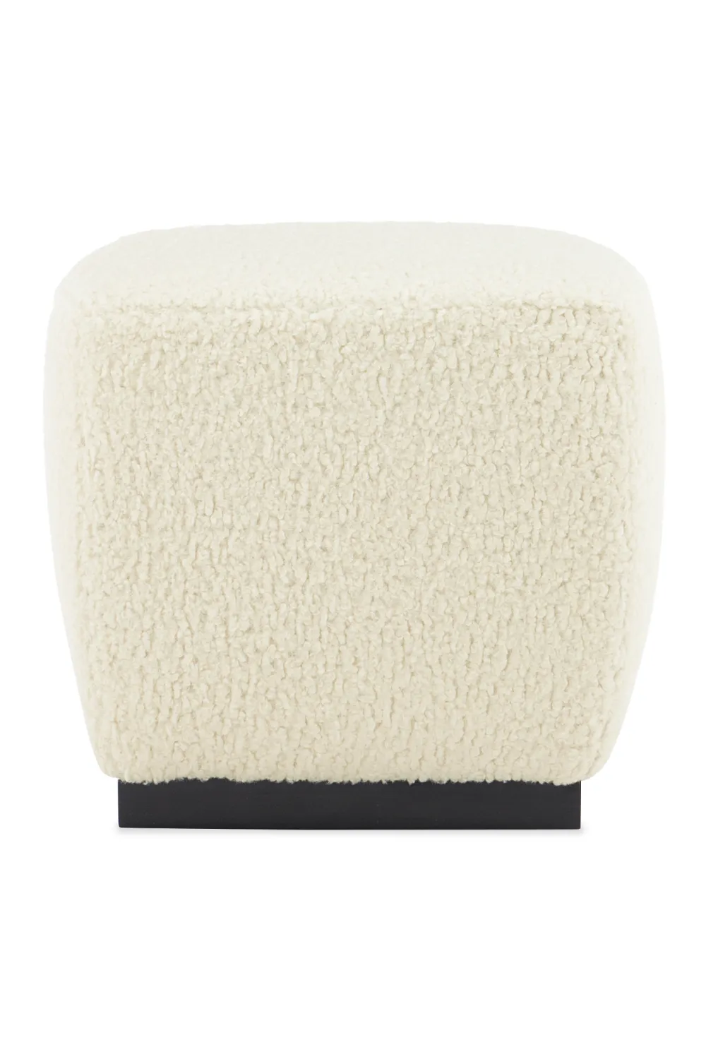 White Square Ottoman | Caracole Marshmallow