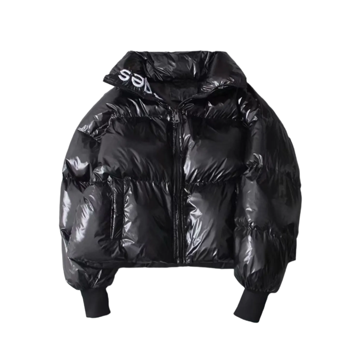 Women's Short Glossy Padded Down Jacket